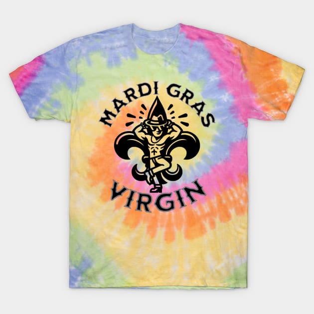 Mardi Gras Virgin Black T-Shirt by swamp fairys